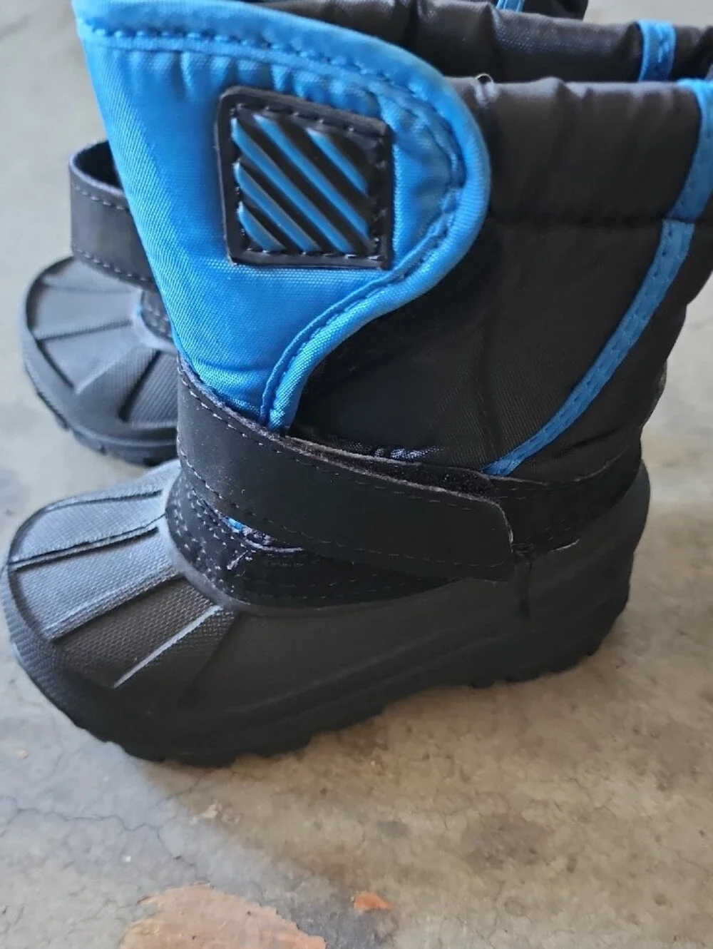 Kids Waterproof Winter Boots - Blue and Black